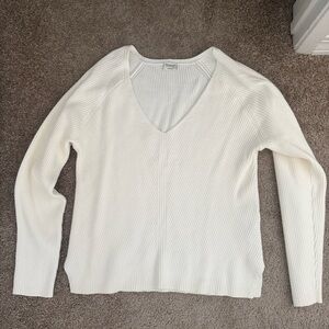 NWOT Abercrombie & Fitch Soft White Ribbed Sweater